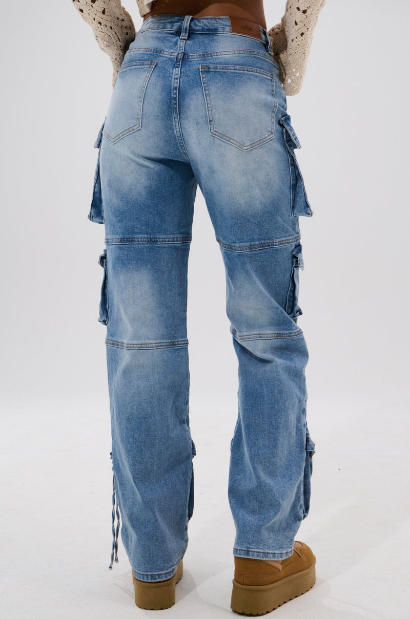 IRIS CARGO DENIM PANT