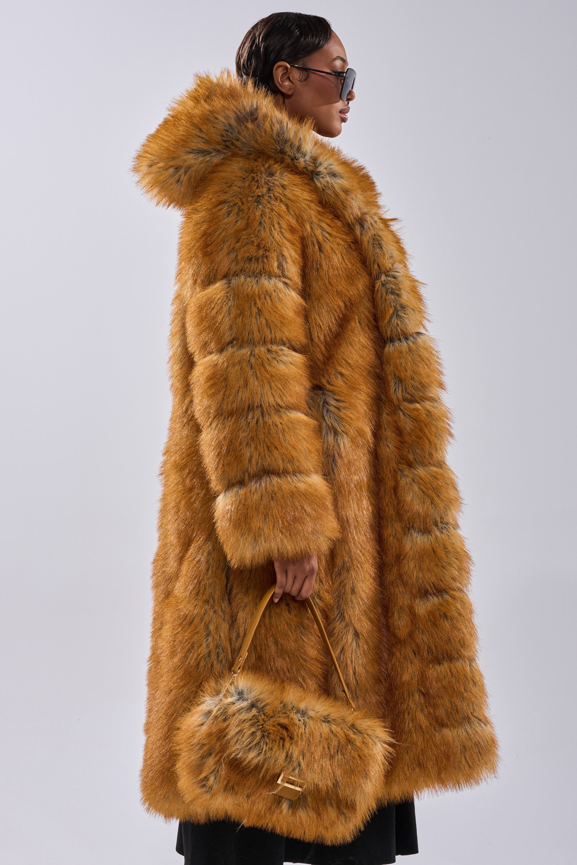 OLD MONEY FAUX FUR COAT